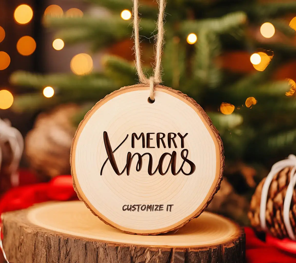 Merry Christmas SVG - Black Text on White Background SVG