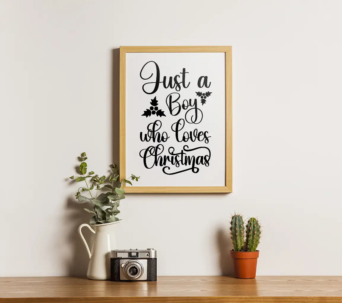 Just a Boy Who Loves Christmas SVG SVG