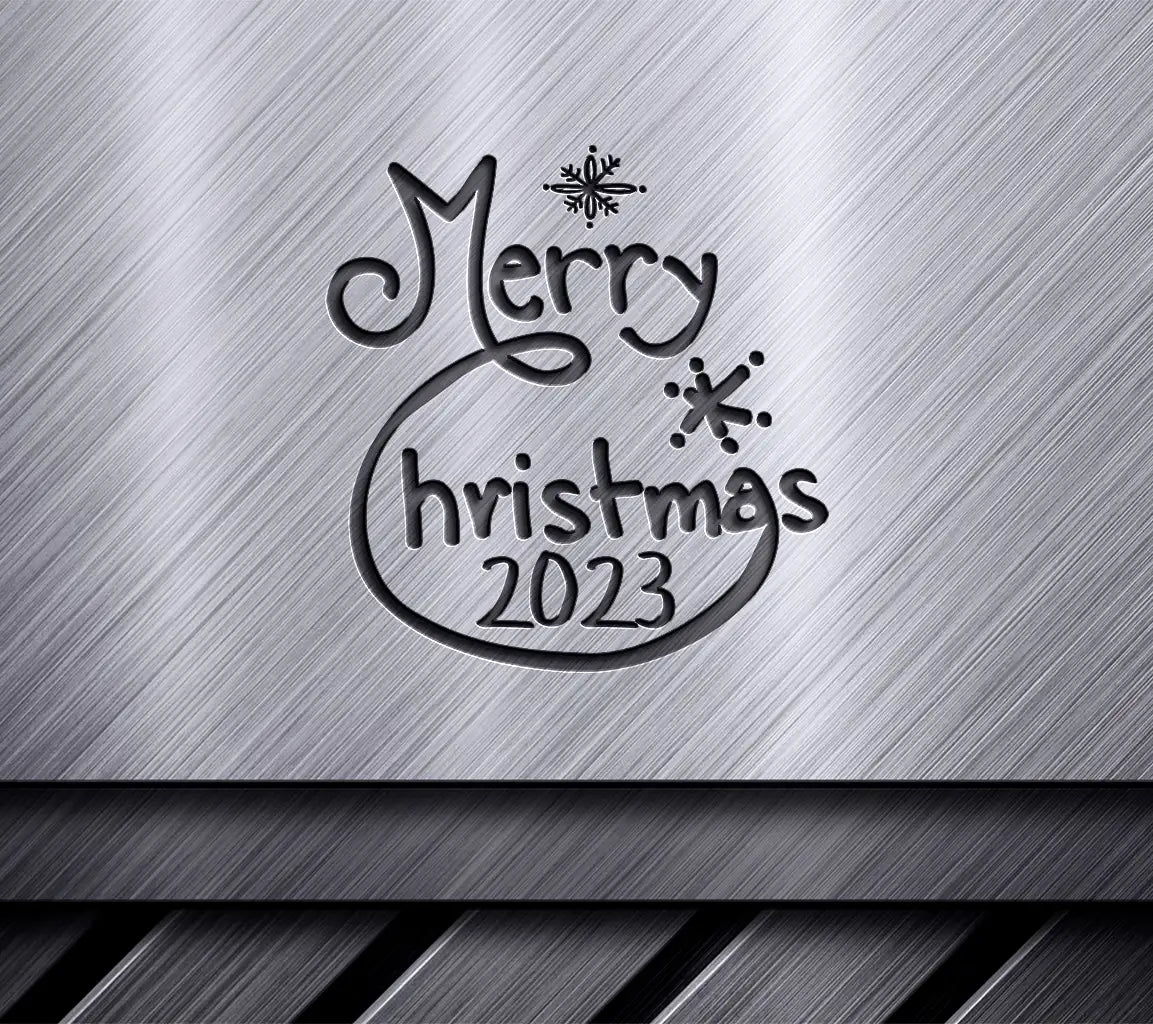  Snowflake Merry Christmas 2023 SVG SVG