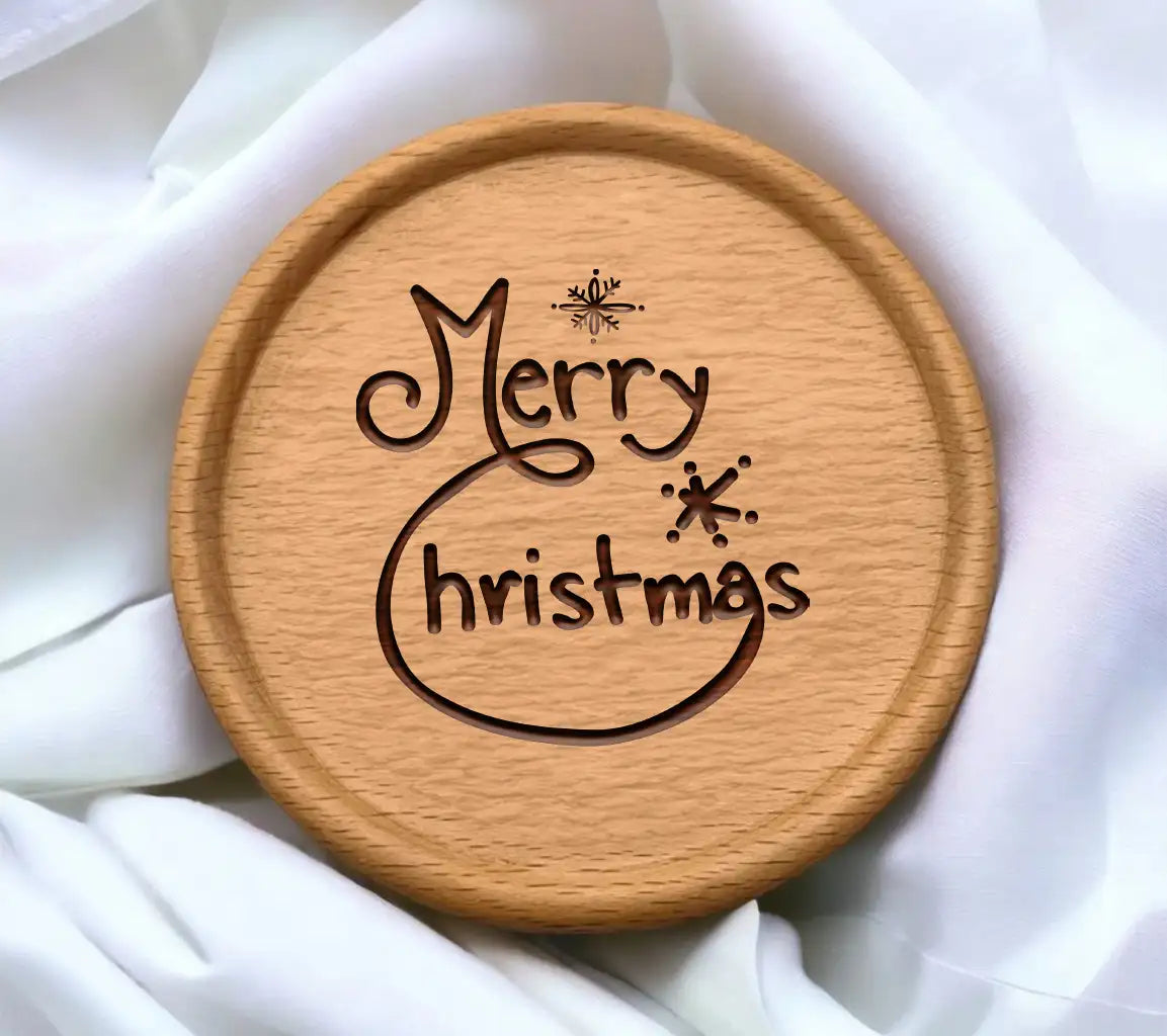  Merry Christmas Snowflake SVG Design SVG