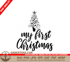 My First Christmas Tree SVG -  Design SVG