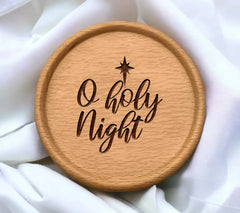 O Holy Night Christmas SVG -  Star Design SVG