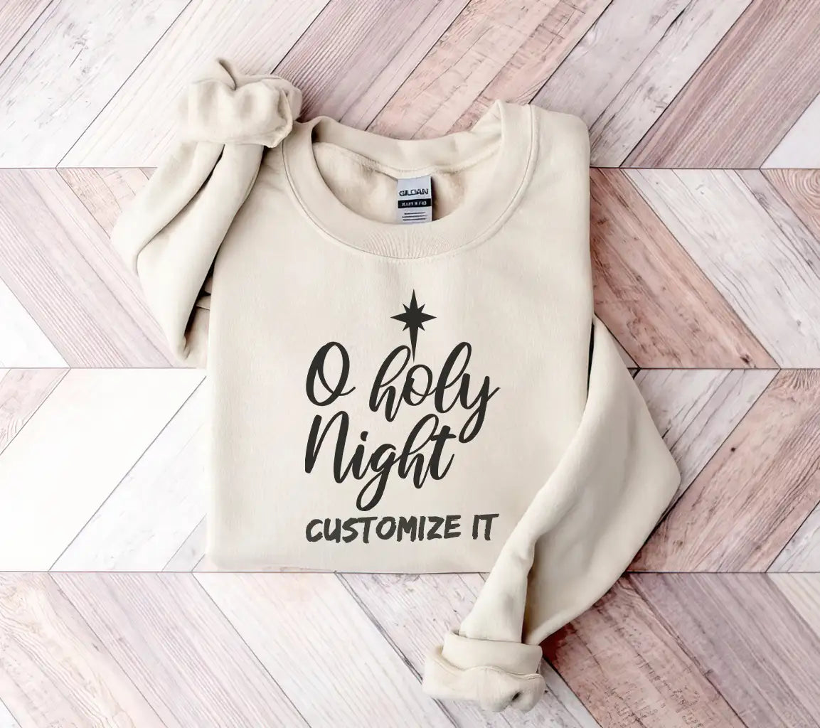 O Holy Night Christmas SVG -  Star Design SVG