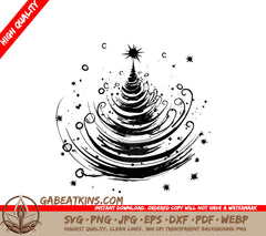  A Christmas Tree SVG - Christmas Tree Abstract SVG