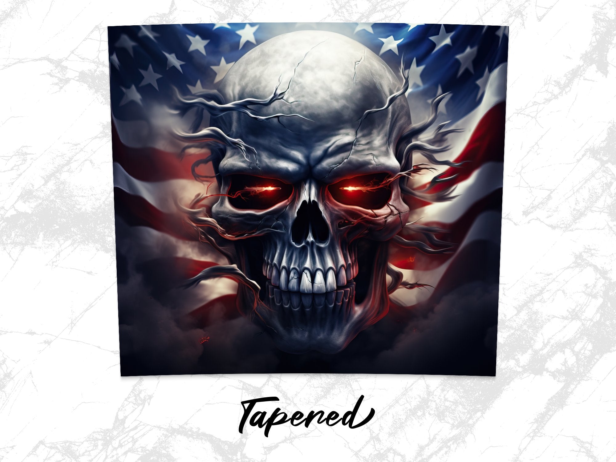 Cool Rebel Skull Tumbler Wrap | 20oz American Flag Design | Digital Ar | 20 Oz Tumbler Wrap Sublimation Design