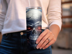 Cool Rebel Skull Tumbler Wrap | 20oz American Flag Design | Digital Ar | 20 Oz Tumbler Wrap Sublimation Design