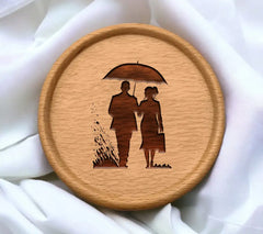 Couple Under Umbrella