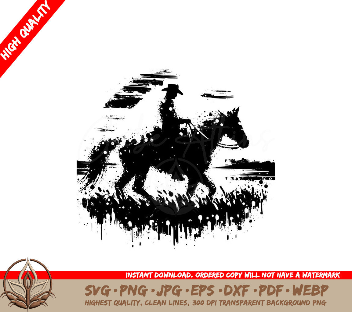 Cowboy Rider SVG - Digital Product in Multiple Formats