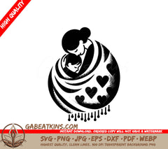  A Woman Hugging A Child SVG - Cozy Blanket SVG