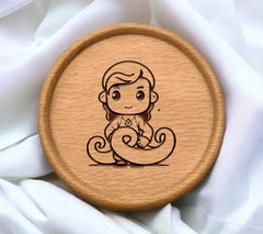 Cute Snake Boy Cartoon Mascot with Girl SVG Illustration SVG