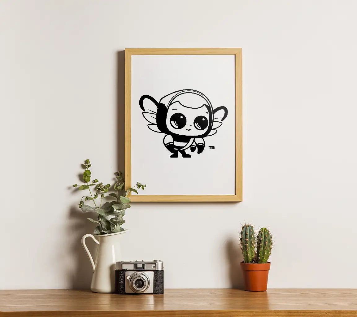 Cute Cartoon Monkey & Bee SVG Bundle -  Drawing with TM Design SVG