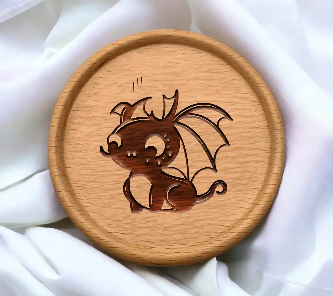 Cute  Cartoon Dragon SVG Illustration SVG