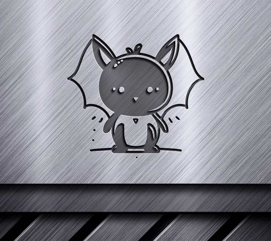 Cute  Bat with Heart SVG - Vector Illustration SVG