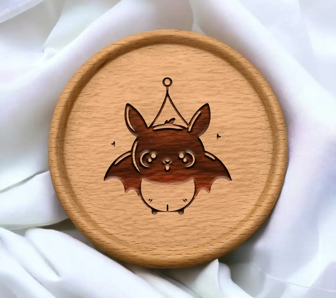 Cute Crowned Bat SVG -  Vector Illustration SVG