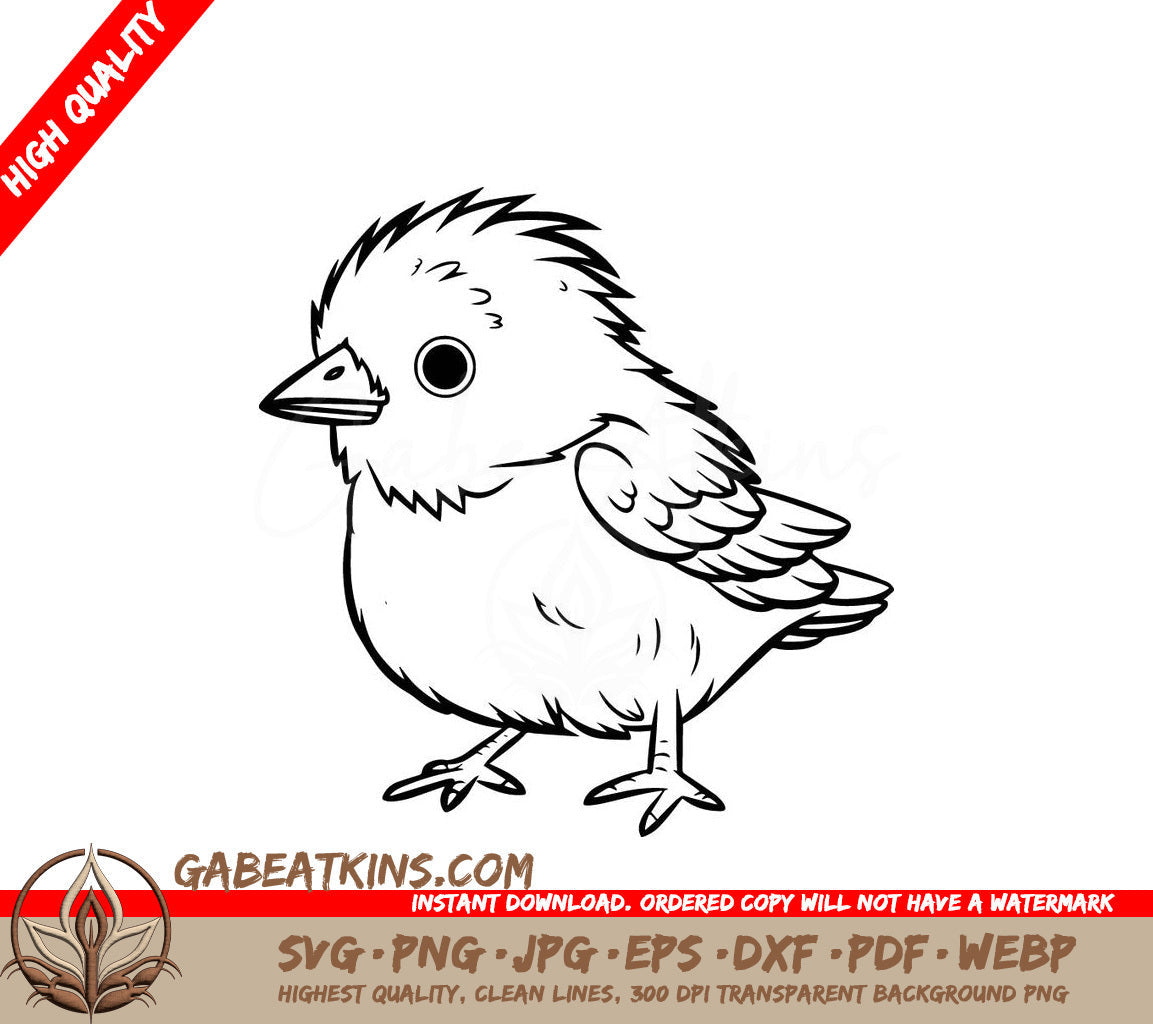  A Small Bird SVG - Cute Swallow SVG