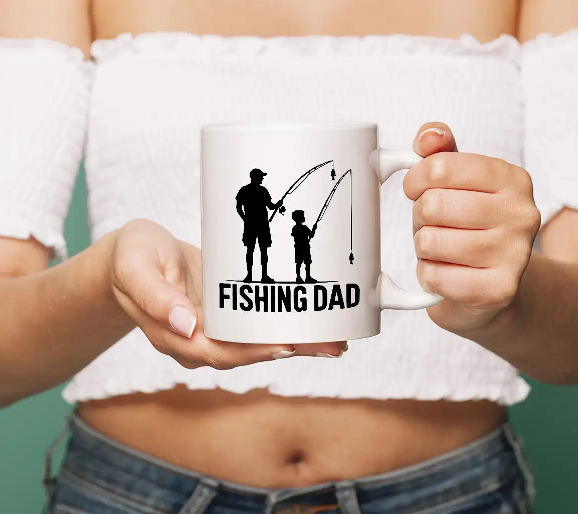 Dad And Son Fishing