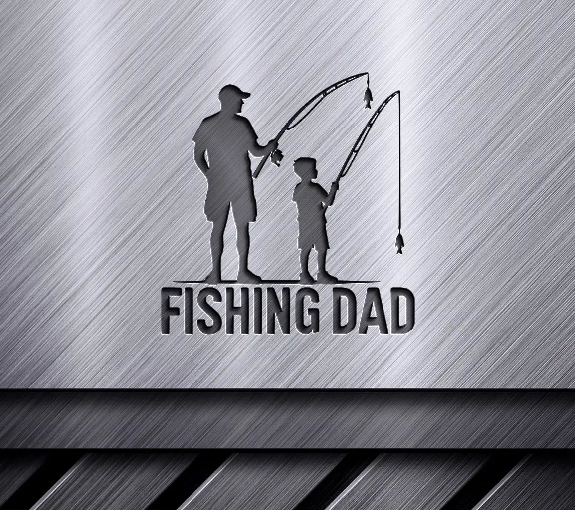 Dad And Son Fishing