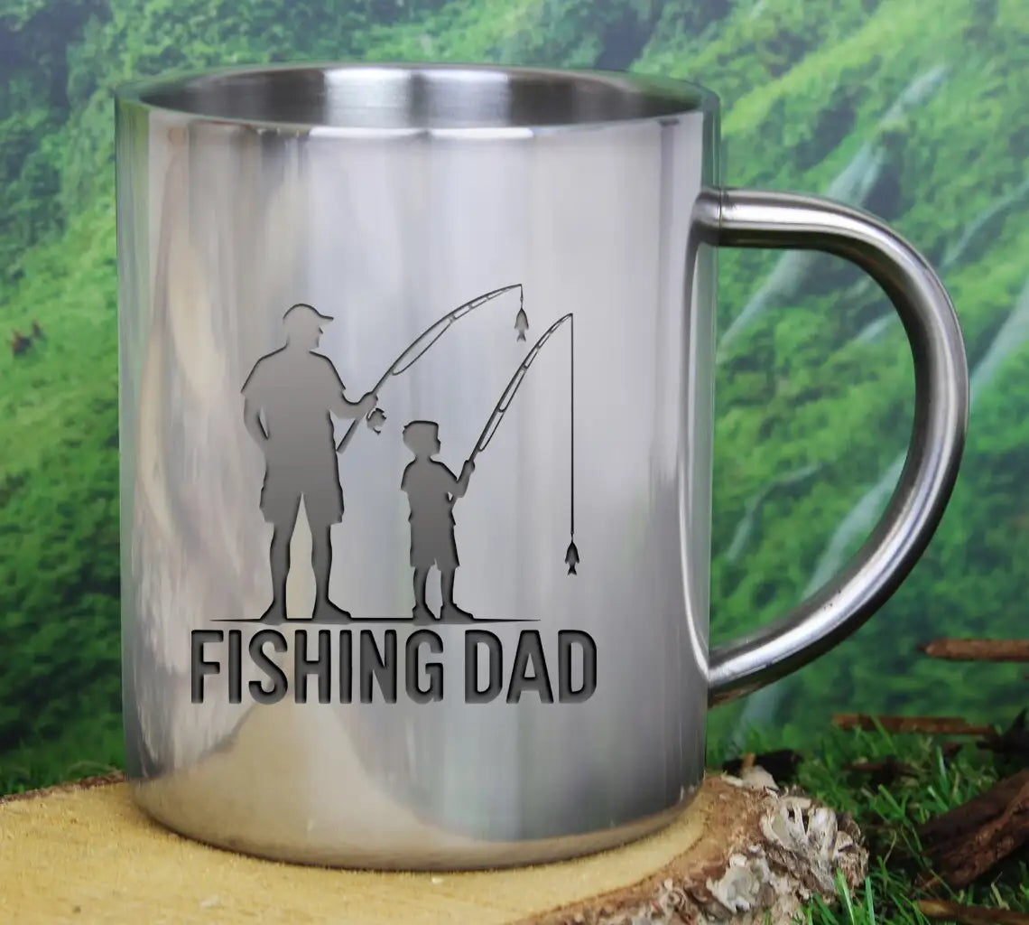 Dad And Son Fishing