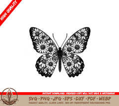 Daisy Beauty Monarch - Digital Product SVG