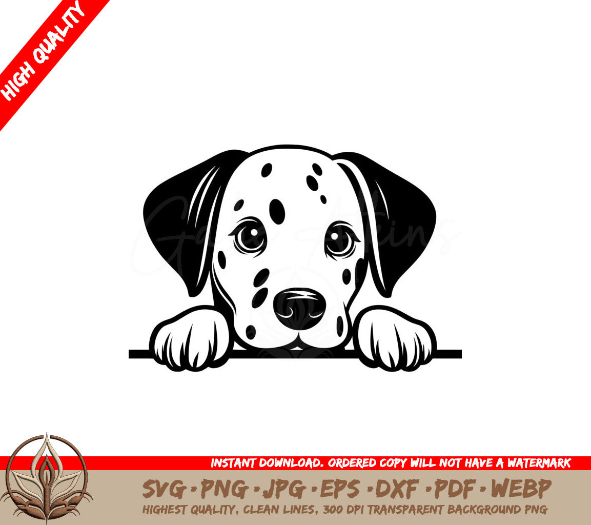 Dalmatian Dreaming SVG - Single digital product file with various formats.