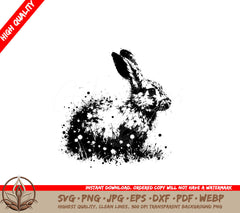 Dandelion Hare Whispers Digital Product SVG