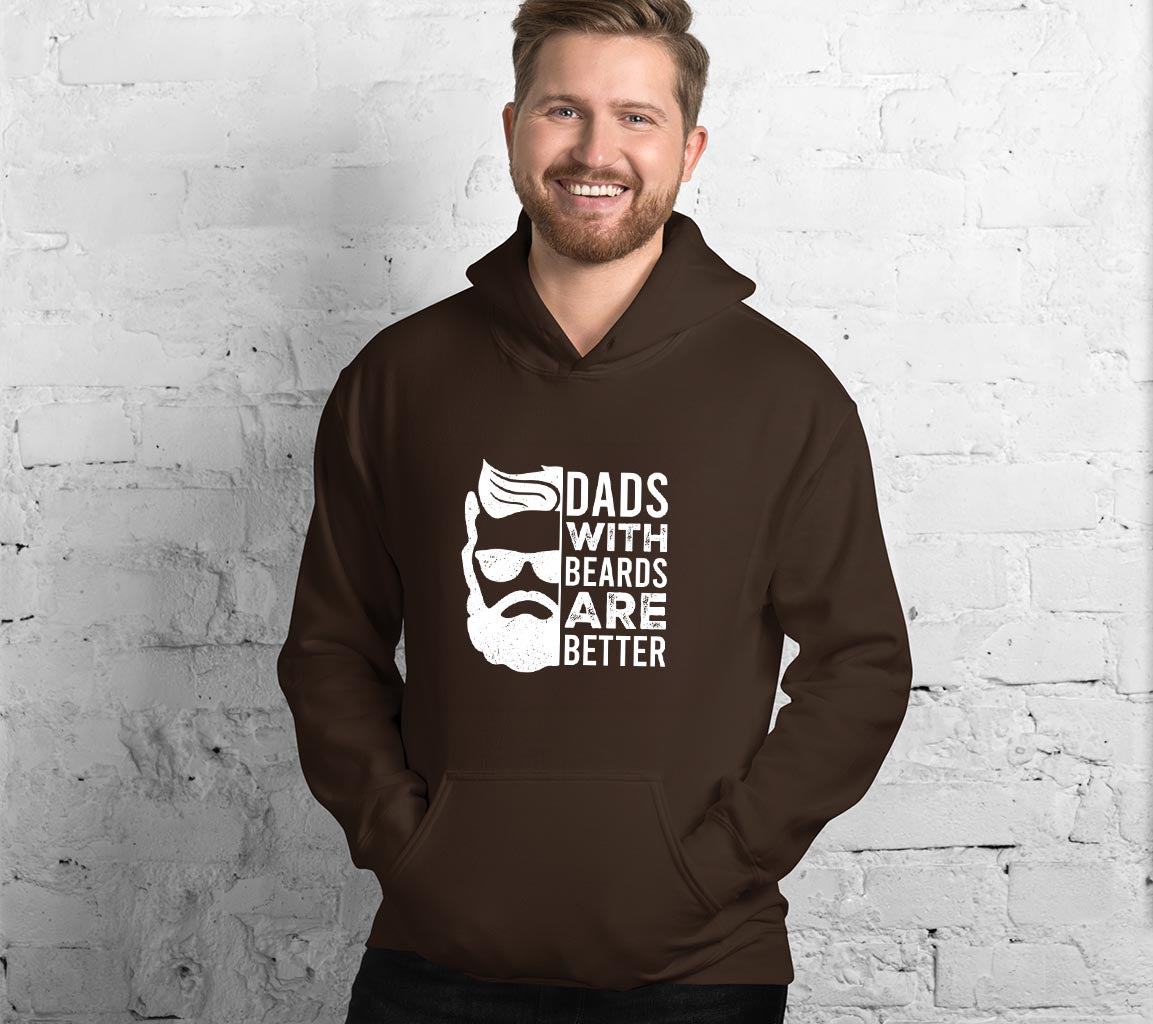 Dads With Beards Are Better Hoodie | Perfect Gift For Fathers Day | Ho | Perfect Gift