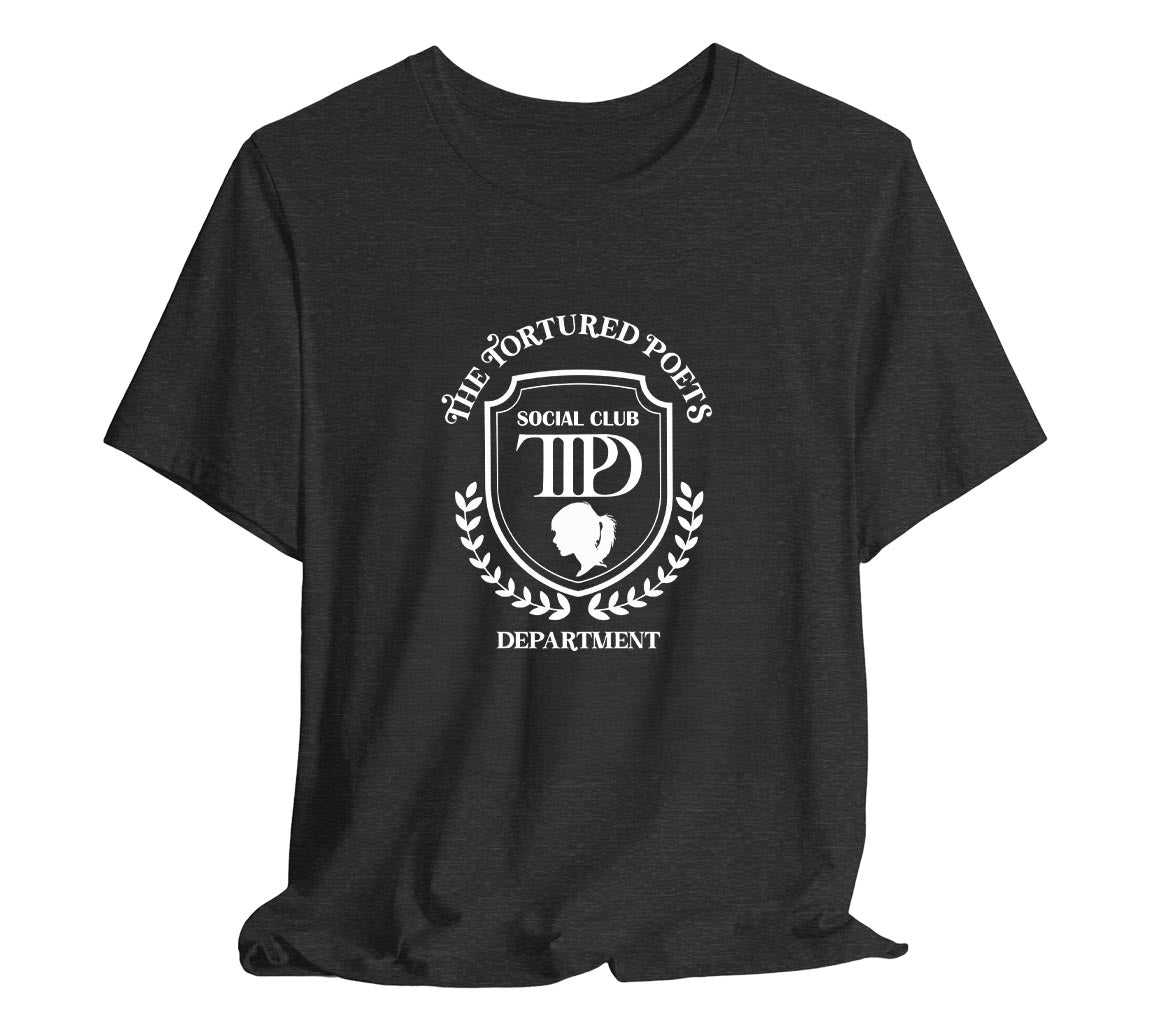 The Tortured Poets Department Social Club T-Shirt | TTPD Social Club T-Shirt | Taylor Swift Inspired T-Shirts Commemorating New Album Release, Taylor Swift T-Shirt, The Tortured Poets Department Merch, TTPD Shirt, Swiftie Merch, New Album Merch, Taylor Swift Fan Gift, Concert Tee, Fan Club Tee, Bella Canvas 3001 t-shirt