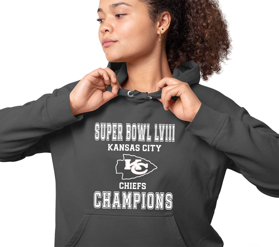 KC Chiefs Super Bowl Champions Hoodie | Celebrating KC Win Of Super Bowl LVIII with this Awesome Hoodie