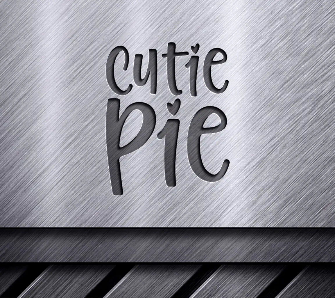 Cutie Pie SVG - White Background - Perfect for Crafting and Design SVG