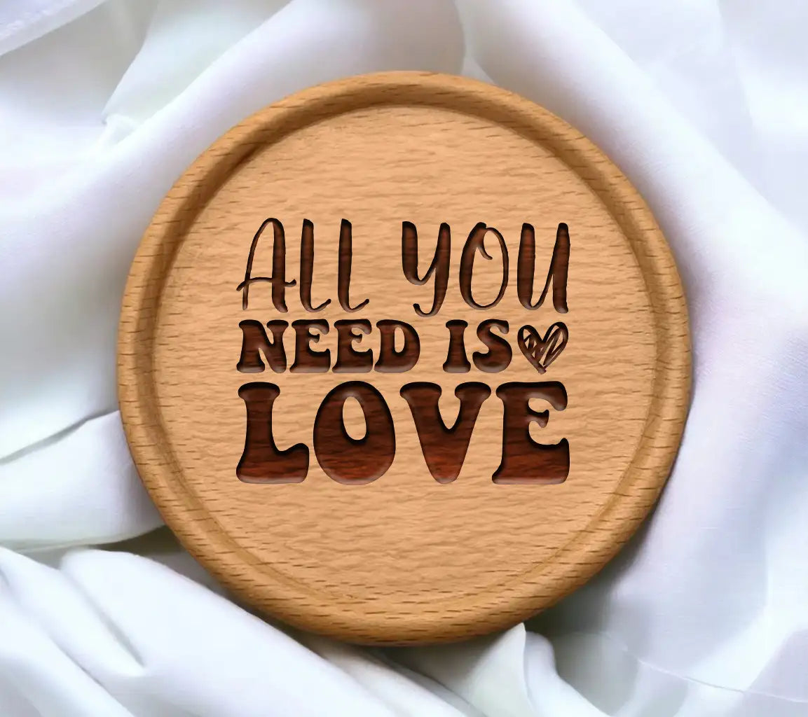 All You Need Is Love SVG - Printable Poster Design SVG