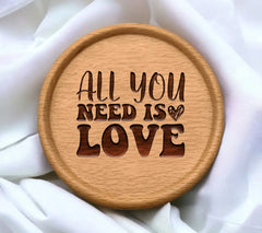 All You Need Is Love SVG - Printable Poster Design SVG