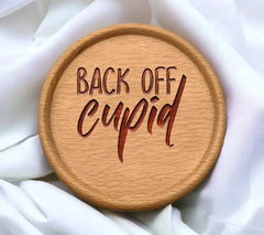 Back Off Cupid SVG - Funny Valentines Day Design SVG