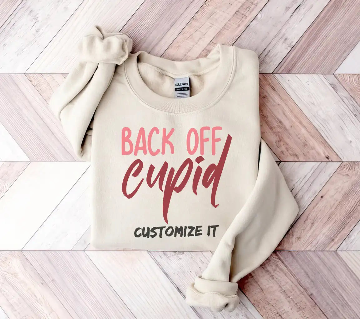 Back Off Cupid SVG - Funny Valentines Day Design SVG