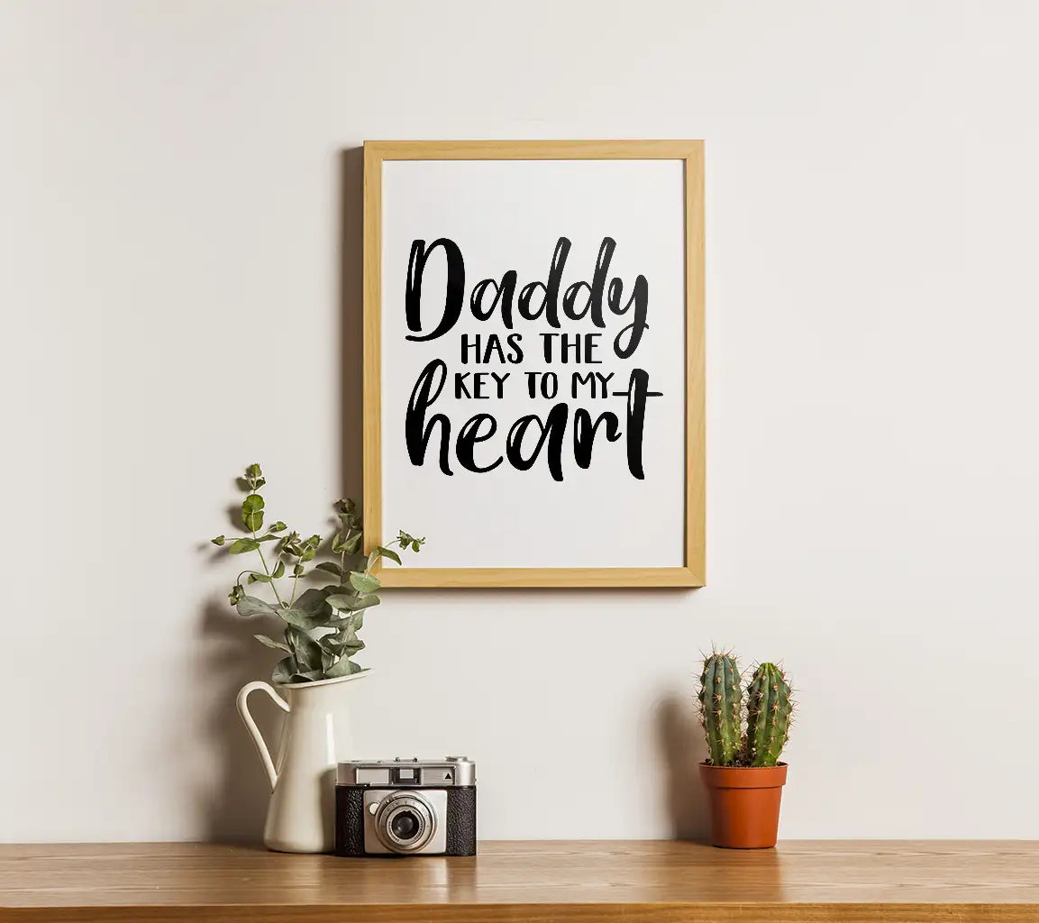 Daddy Has The Key To My Heart SVG -  Design SVG