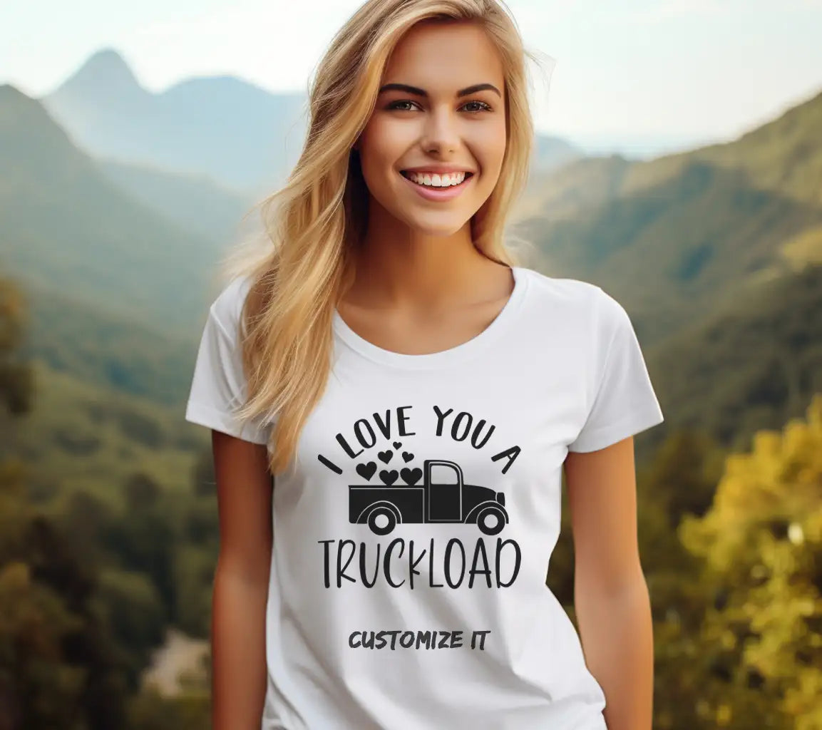 I Love You A Truckload SVG -  Sign Design SVG