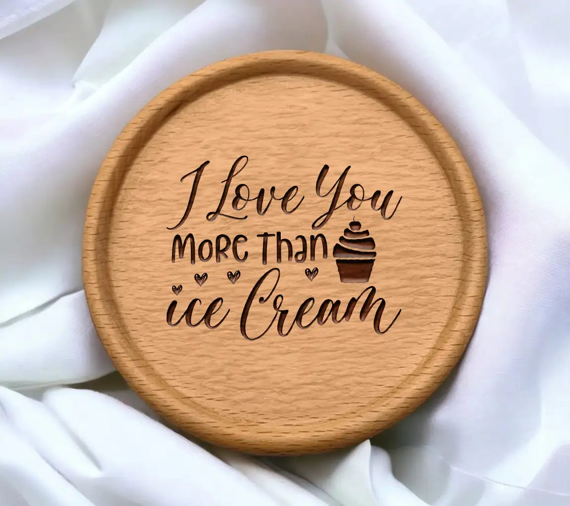 I Love You More Than Ice Cream SVG Design - Cute Couple Sign SVG