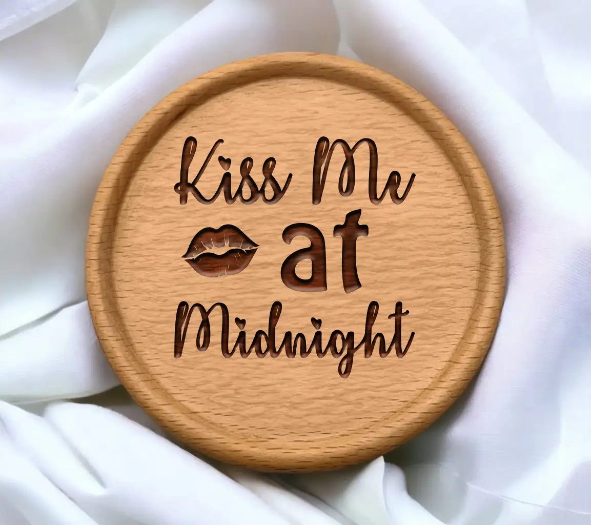 Kiss Me at Midnight SVG - Valentines Day Design SVG