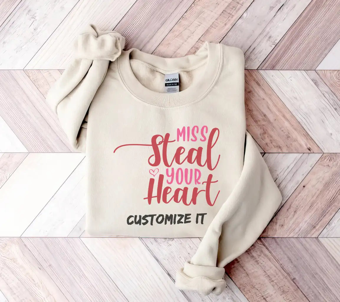 Miss Steal Your Heart SVG Cut File - Valentines Day Design SVG