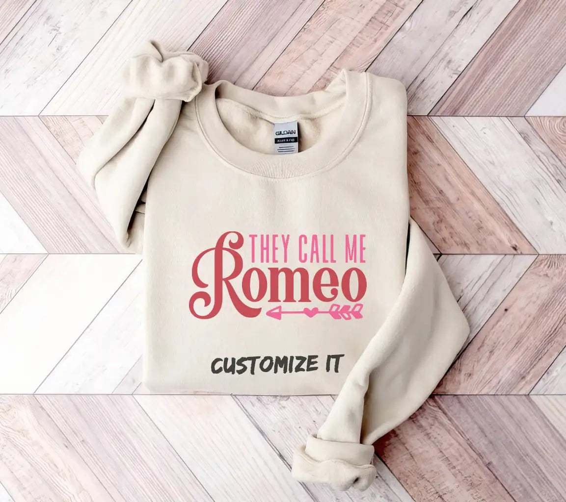 They Call Me Romeo SVG - Funny Quote Design SVG