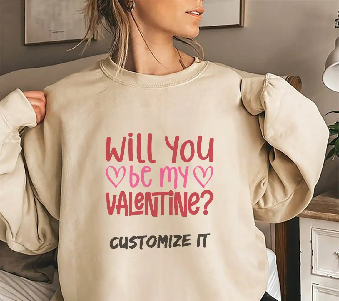 Will You Be My Valentine SVG Design - Valentines Day Poster SVG