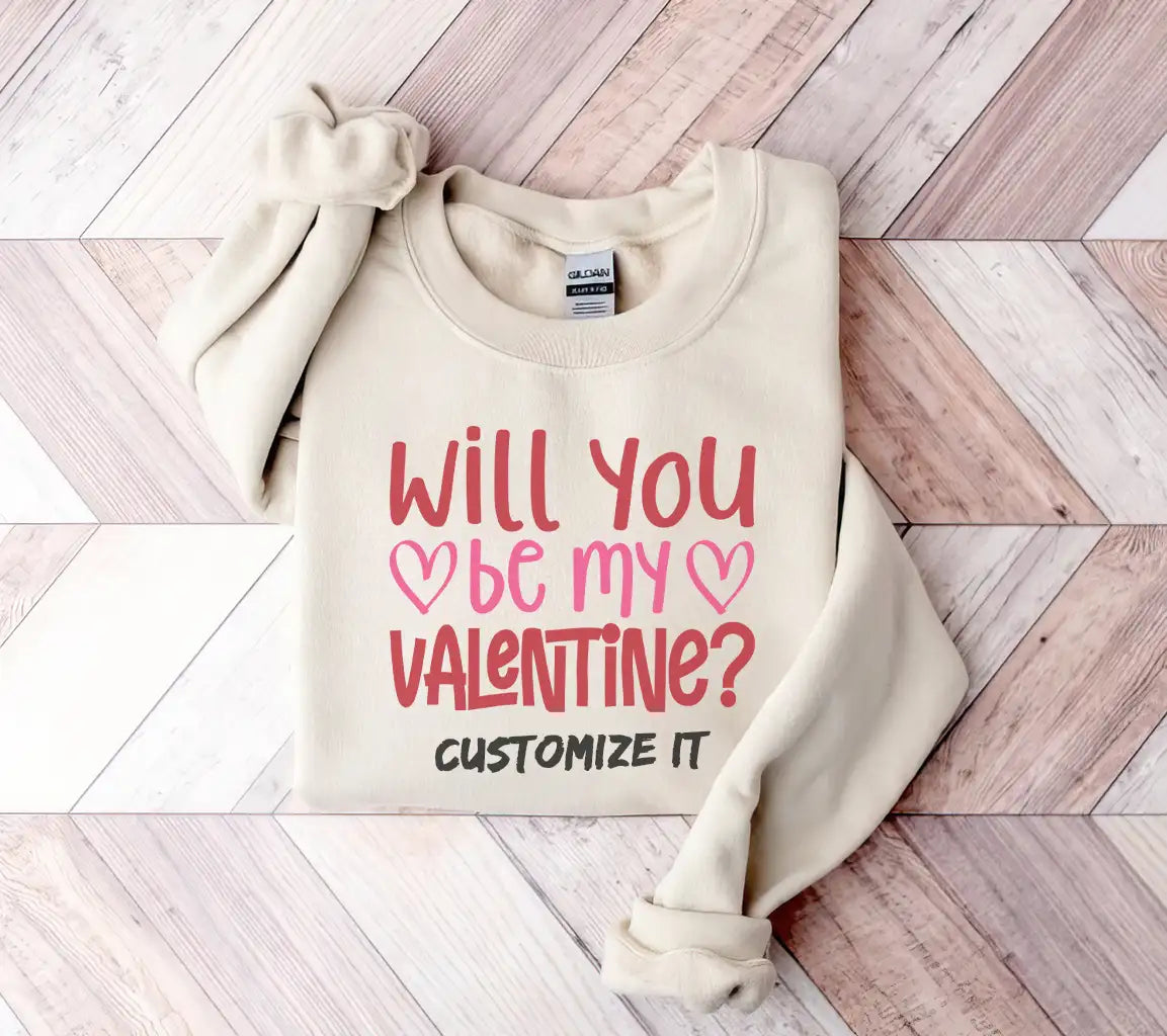 Will You Be My Valentine SVG Design - Valentines Day Poster SVG