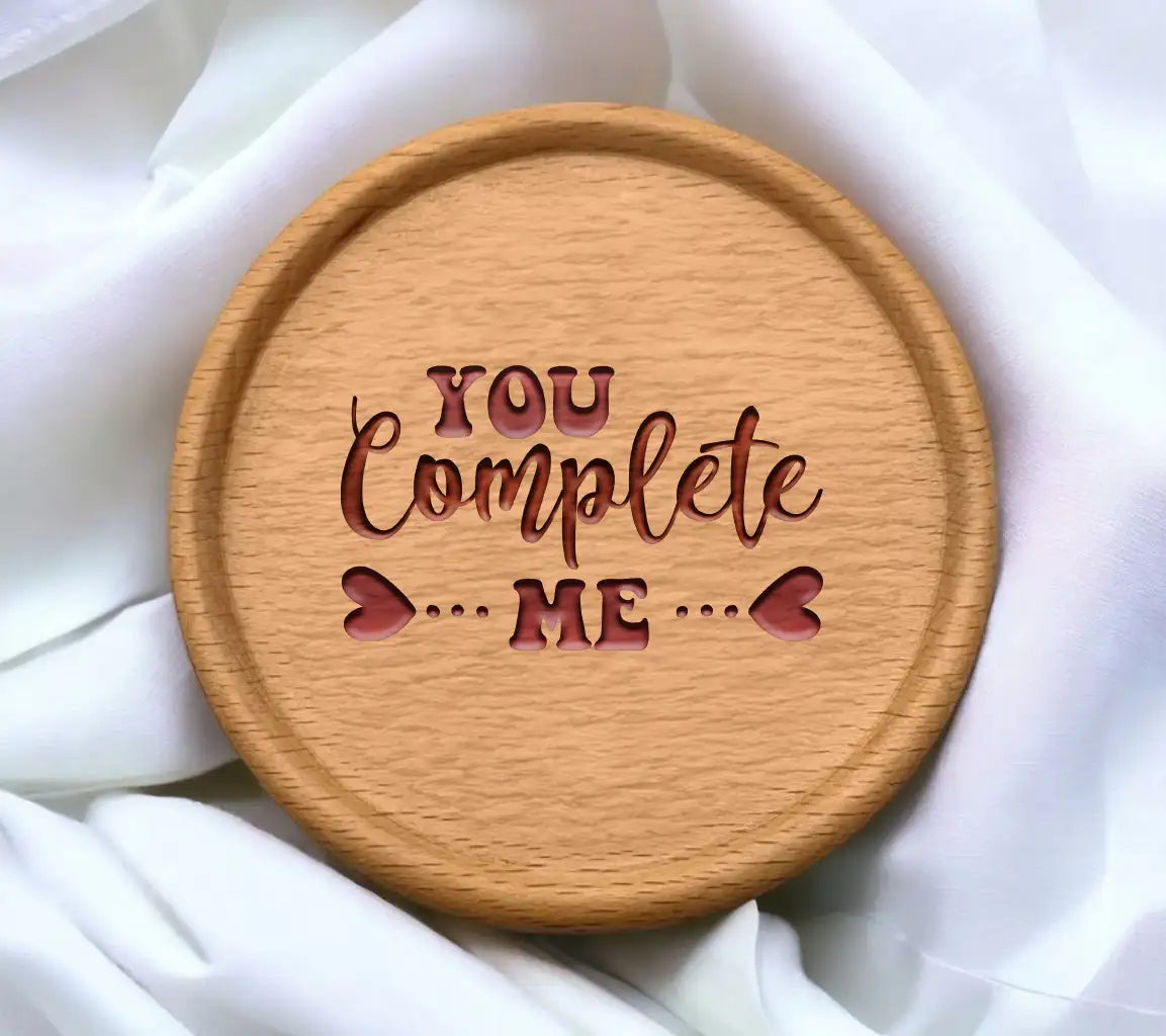 You Complete Me SVG - Pink and Red Sign Design SVG