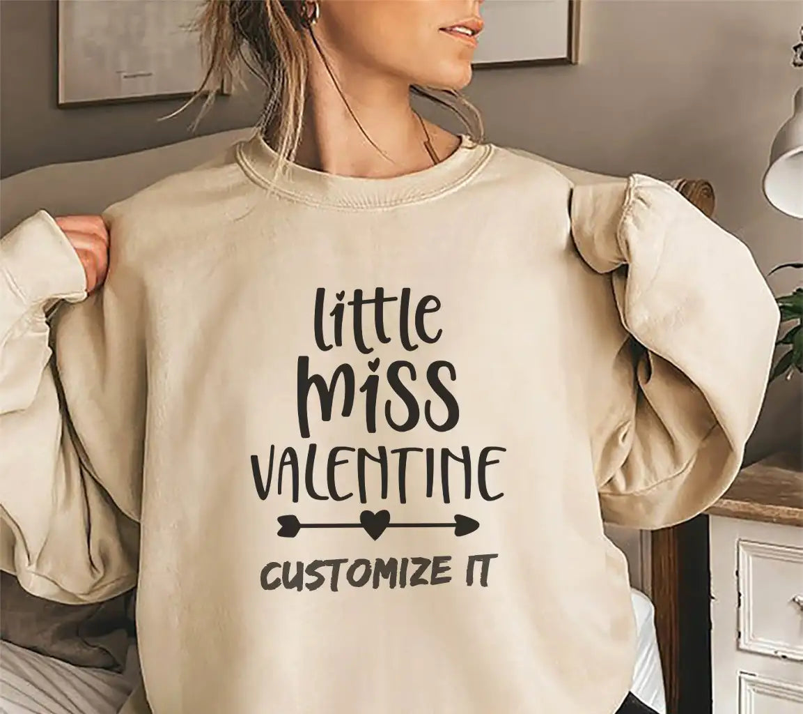 Little Miss Valentine SVG Cut File -  Sign SVG