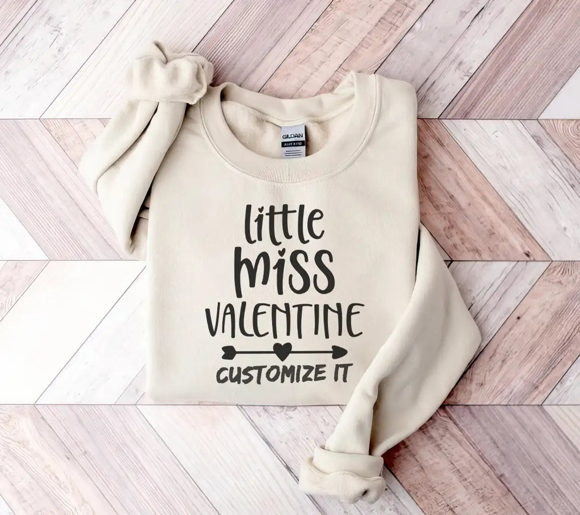 Little Miss Valentine SVG Cut File -  Sign SVG