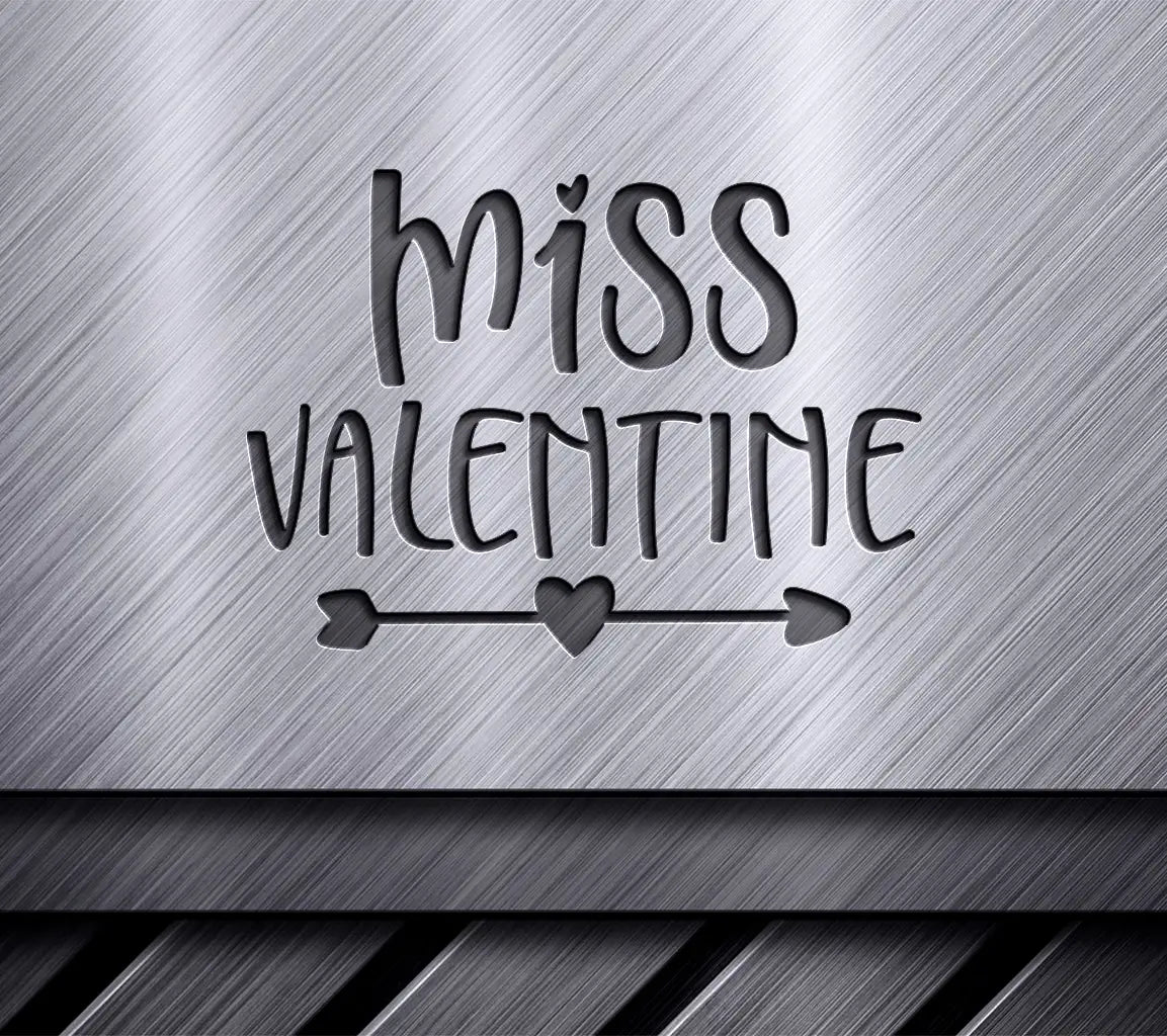 Miss Valentine  SVG Sign SVG