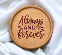 Always & Forever Red & Pink SVG Design for T-shirts SVG