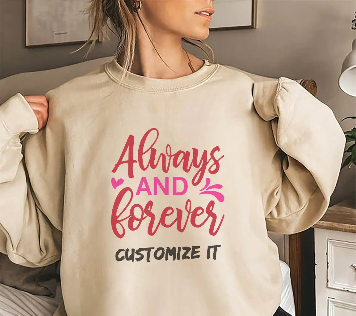 Always & Forever Red & Pink SVG Design for T-shirts SVG