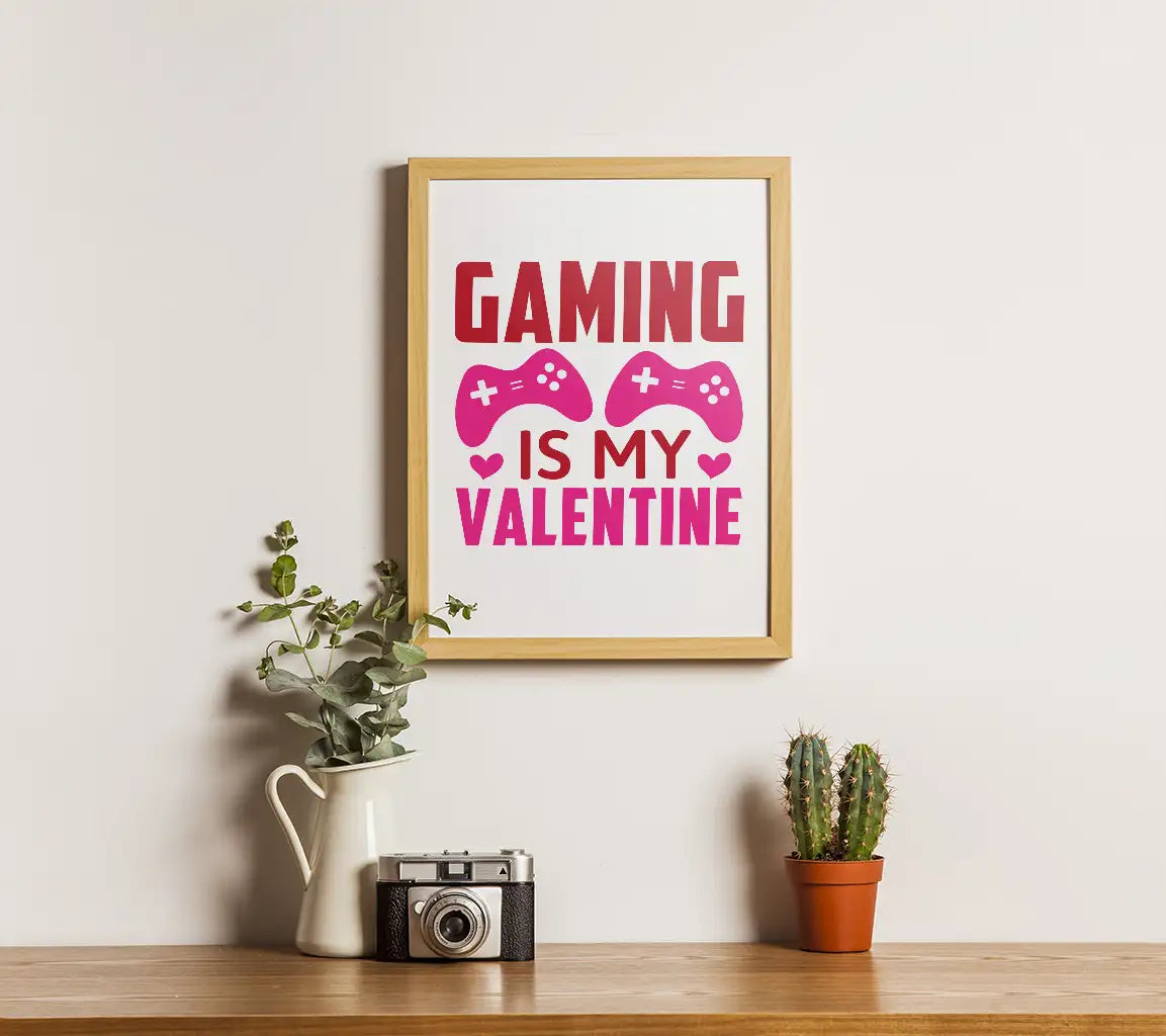 Gaming Is My Valentine SVG - T-Shirt Design SVG