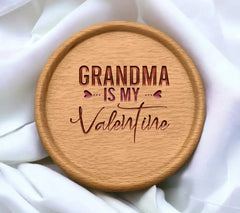 Grandma Is My Valentine SVG - Valentines Day T-Shirt Design SVG