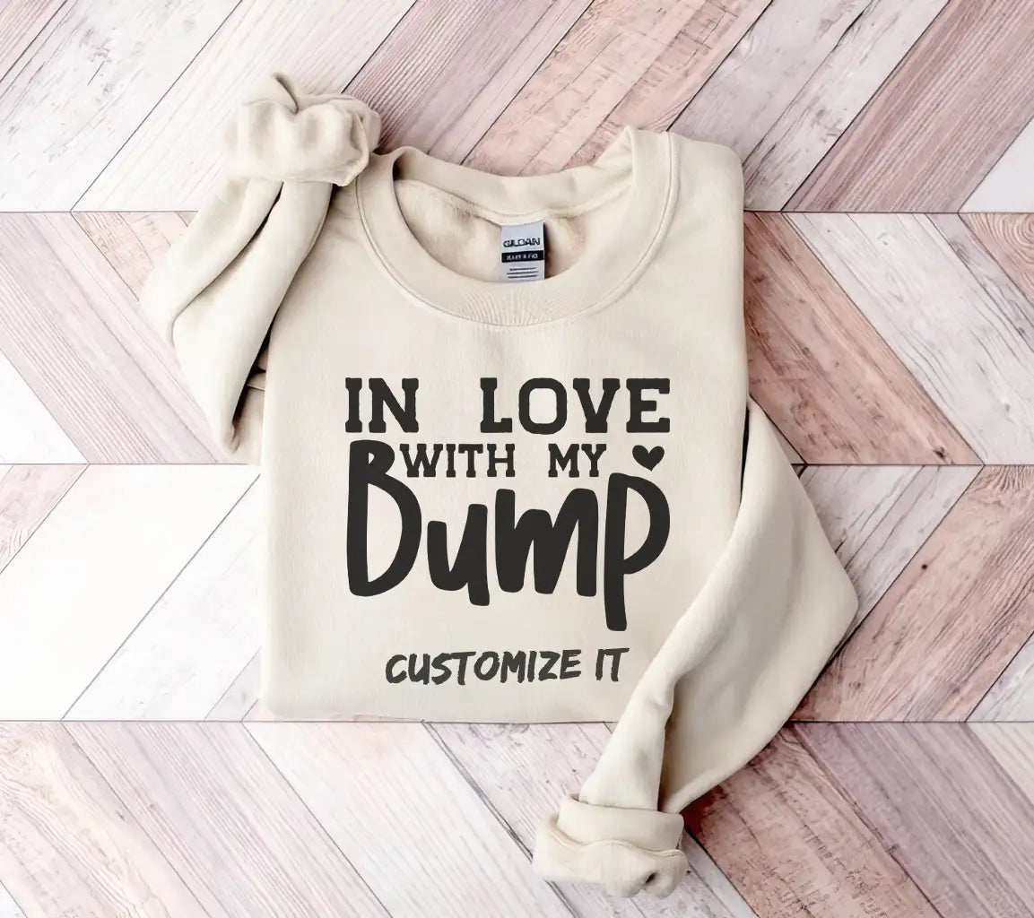 In Love With My Bump -  SVG T-Shirt Design SVG